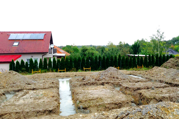 Začátek stavby SH Vily Horoušánky
